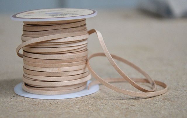 Lederband glatt