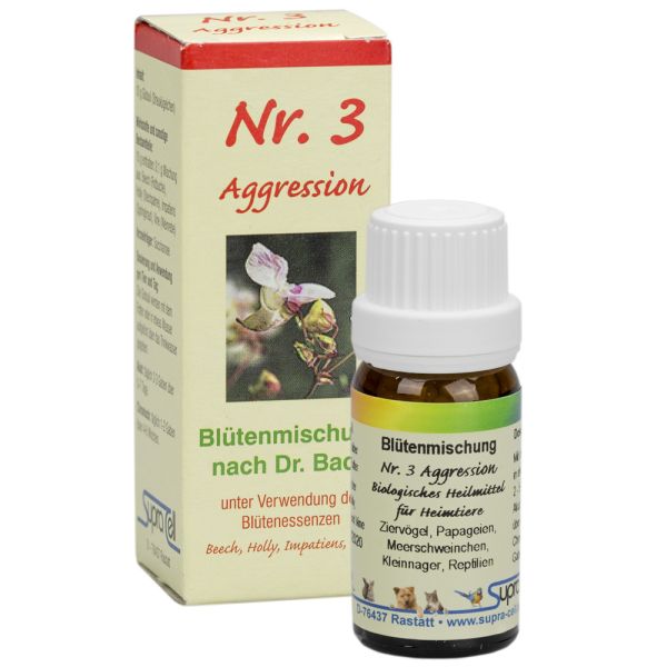 Nr. 3 Aggression Bachblütenmischung - 10 g Globuli