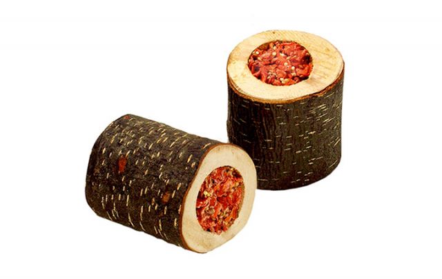 JR FARM Knabber-Holzrolle Karotte 150g